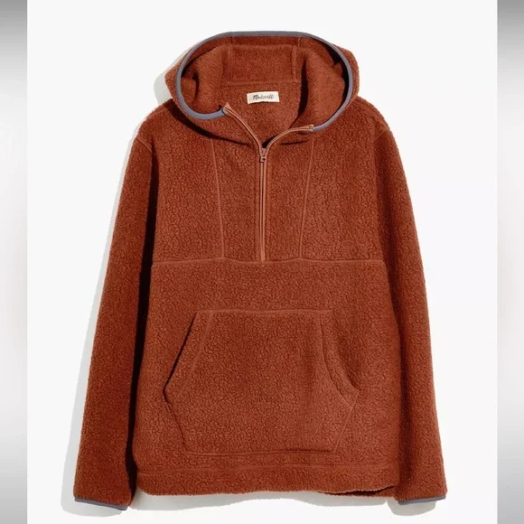 Madewell Polartec Fleece Hoodie Jacket Size XL - Picture 9 of 11